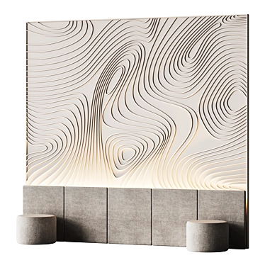 Soft Pattern Wall Panel EOF 3D model image 1 