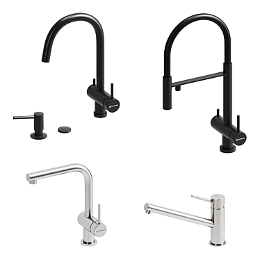 Omoikiri Kitchen Faucets: Premium Models & Accessories 3D model image 1 