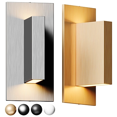 Modern Minimalist Wall Sconce 3D model image 1 