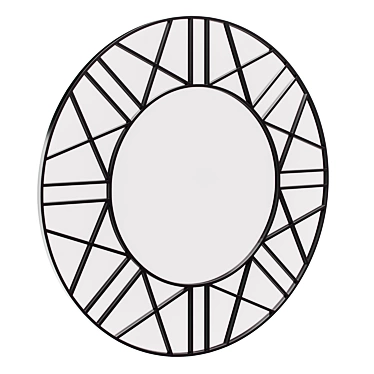 Round Mirror with Segments 3D model image 1 