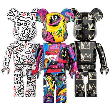 Artistic Bearbrick Collection 3D model image 1 