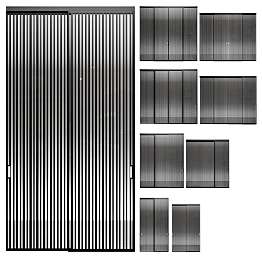 Aluminum Partitions Formato 2600/2950mm 3D model image 1 