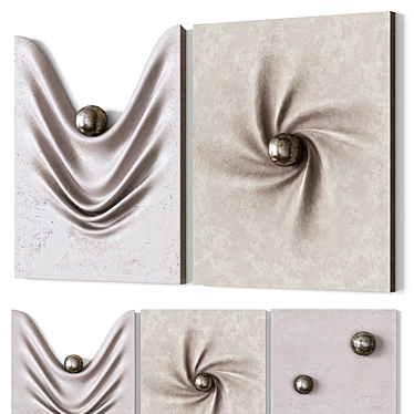 Gravitational Harmony Wall Art Panels 3D model image 1 