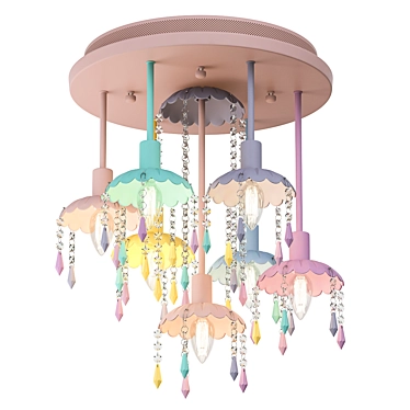 Rainbow Hang Pendant Chandelier 3D model image 1 