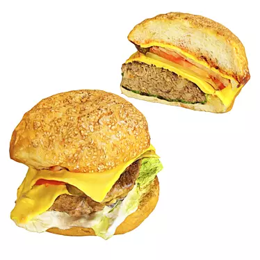 Deluxe Burger Making Kit 3D model image 1 