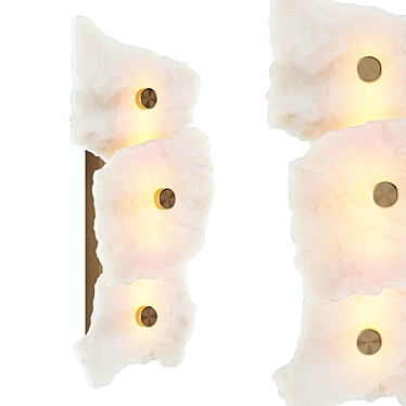 Knoss Marble Wall Sconce 3D model image 1 