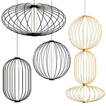 Designer PEPO Pendant Lamp 3D model image 1 