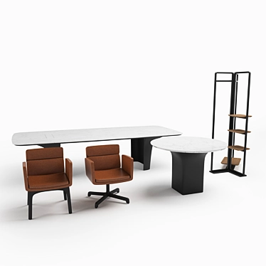 FURSYS Tepui Table Chair Shelves 3D model image 1 