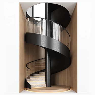 Spiral Staircase Model Kit 3D model image 1 