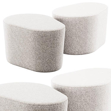 Taba Pouf by Moroso, Stylish Ottoman 3D model image 1 