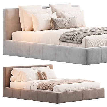 Luxury Italian Creazioni Bed 2015 3D model image 1 