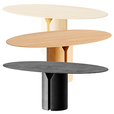 Modern MDF Italia NVL Table 3D model image 1 