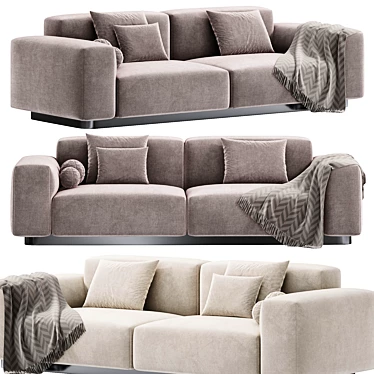 Vitra Soft Modular Sofa, 2015 3D model image 1 