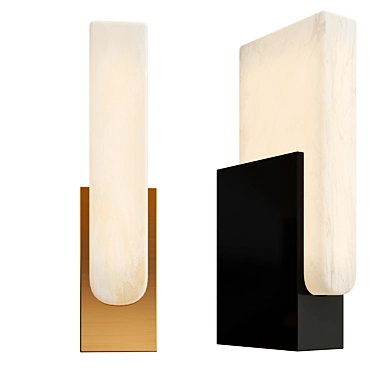 Modern Agatha Wall Lamp 3D model image 1 