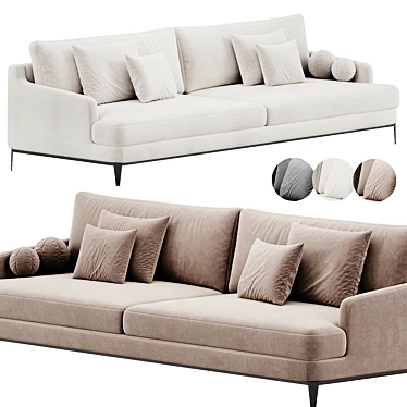 Modern Poliform Bellport Sofa 3D model image 1 