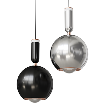 Orb LED Pendant Light Fixture 3D model image 1 