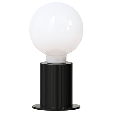 Sleek BLACK Faro Barcelona Lamp 3D model image 1 