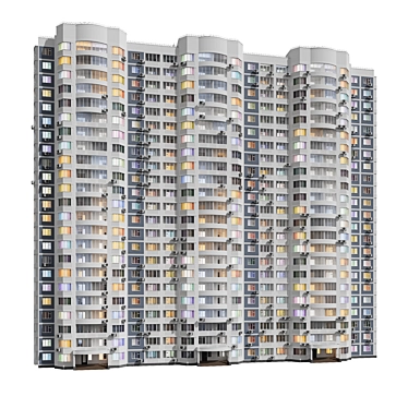Luxury Skyscraper Living Solution 3D model image 1 