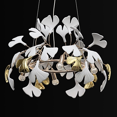 Modern Silver Pendant Light 3D model image 1 