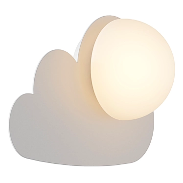 Cloud-inspired Skyku Sconce Light 3D model image 1 