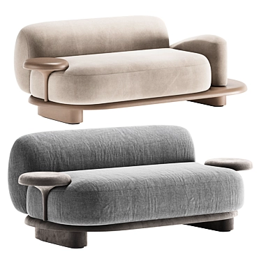 Modern Grumetto Sofa Design 3D model image 1 