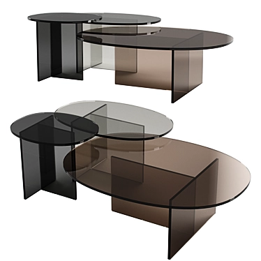 Glasitalia Liquefy Coffee Table 3D model image 1 