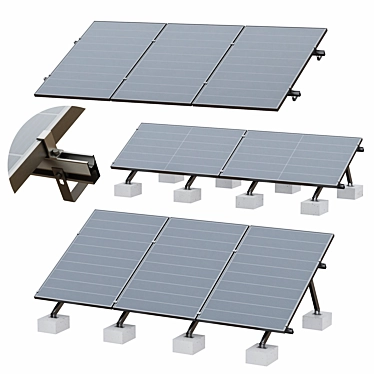 Title: Solar Panels for Eco-friendly Energy 3D model image 1 