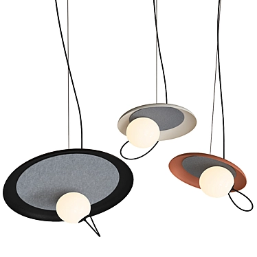 Minimalist Margott Hanging Lamp 3D model image 1 