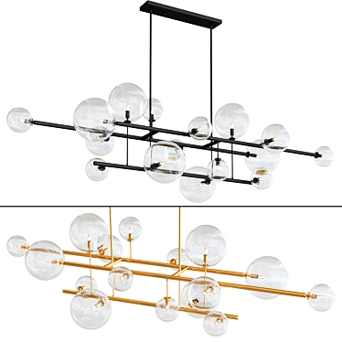 Delilah Linear Chandelier by Avenue Lighting 3D model image 1 