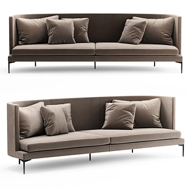 Modern Living Divani Clan Sofa 3D model image 1 