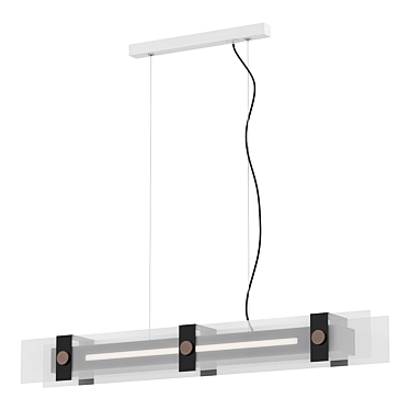 ImperiumLoft Black Pendant Light 3D model image 1 