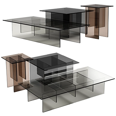 Sleek Perry Coffee Table in 3D 3D model image 1 