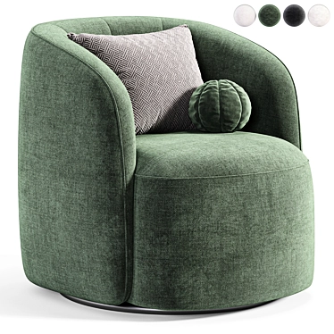 Menik Armchair 2015 Forest Textile 3D model image 1 