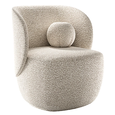 Elegant Ellipse E5.1 Armchair 3D model image 1 