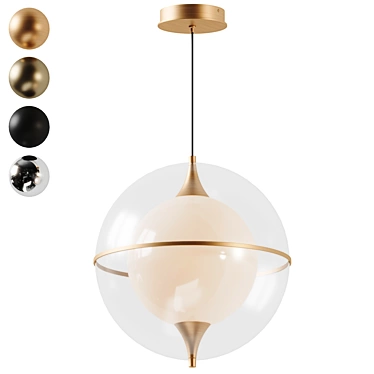 Celestial Gyroscope Sphere Pendant Light 3D model image 1 