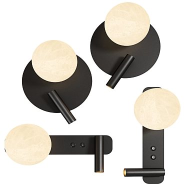 Modern ELVIN Lamp Set 3D model image 1 