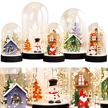 Festive Decor Set 3D model image 1 