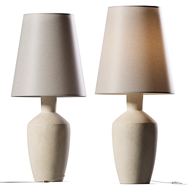 Minimalist Ceramic Table Lamp 3D model image 1 