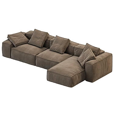 Bonaldo Peanut B: 2+1 Sofa 3D model image 1 