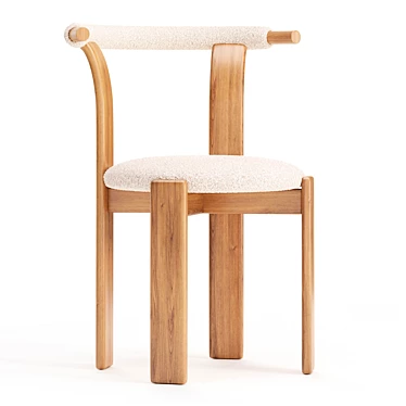 Elegant Zita Dining Chairs Set 3D model image 1 