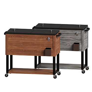 Permasteel 80 Quarts Wheeled Serving Station