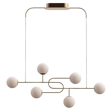 Globe Escalante Chandelier: Modern Elegance 3D model image 1 