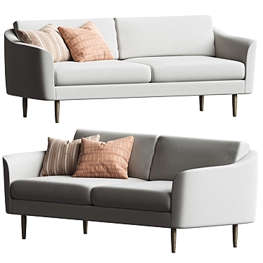 Modern Sloane Sofa by West Elm 3D model image 1 