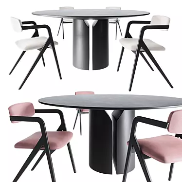 Modern Italian Furniture Set 3D model image 1 