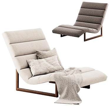 Sag Harbor Chaise: Modern Luxury lounger 3D model image 1 