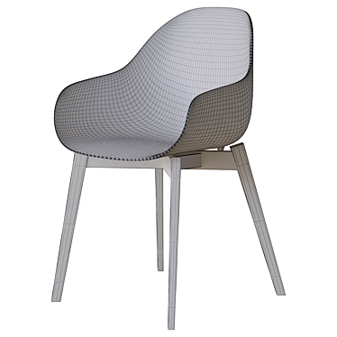 academia wood legs chair by connubia