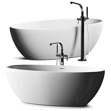 Flaminia App Pietraluce Bathtub | Freestanding 3D model image 1 