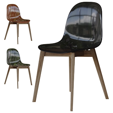 Translucent Academia Chair 3D Model 3D model image 1 