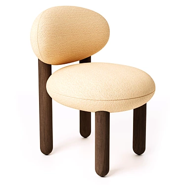 Modern Noom Flock Chair Design 3D model image 1 