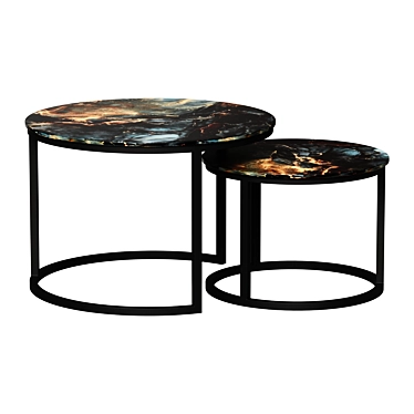 Tango Cosmic Coffee Table Pair 3D model image 1 